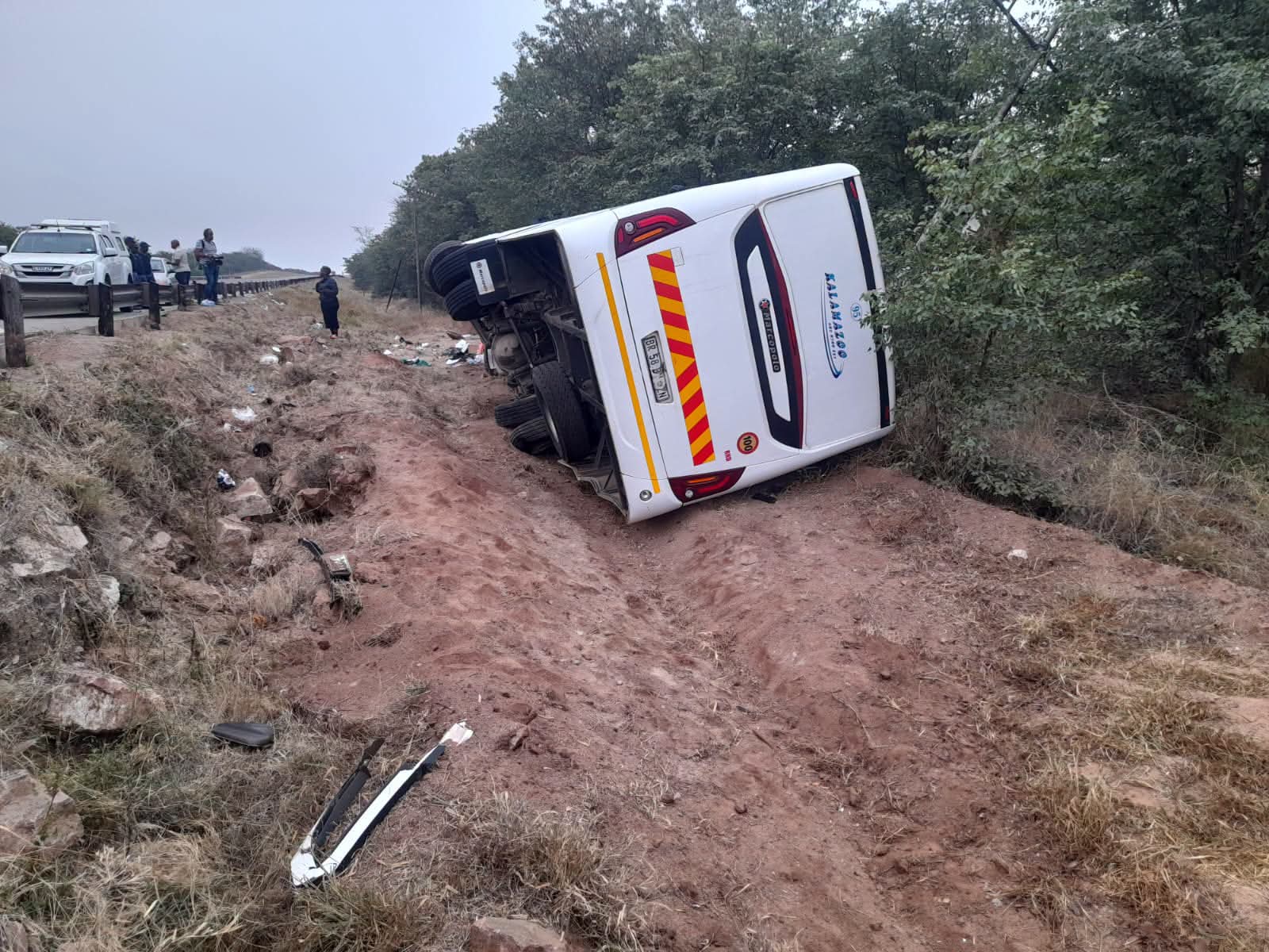 Bus Driver Dies, 11 Injured After Repatriation Bus Overturns Near Musina Border